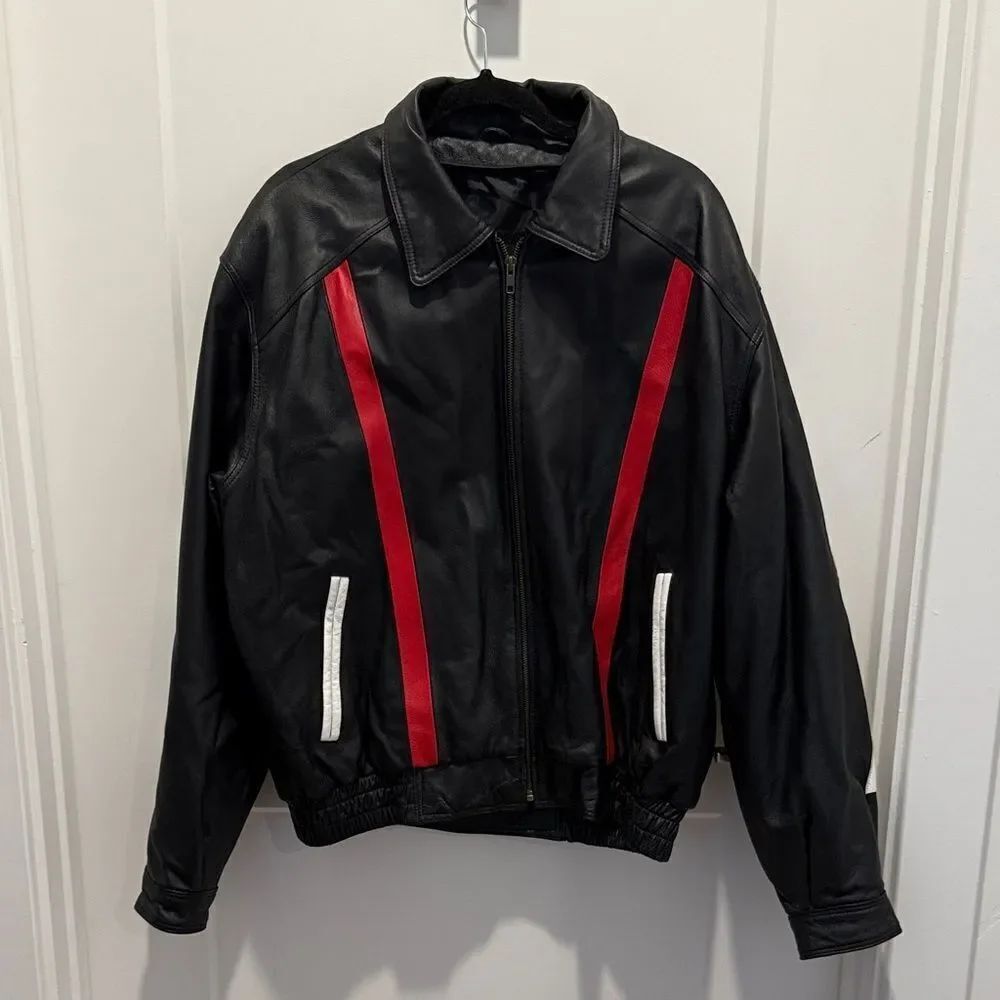 USA Leather Bomber Eagle Jacket